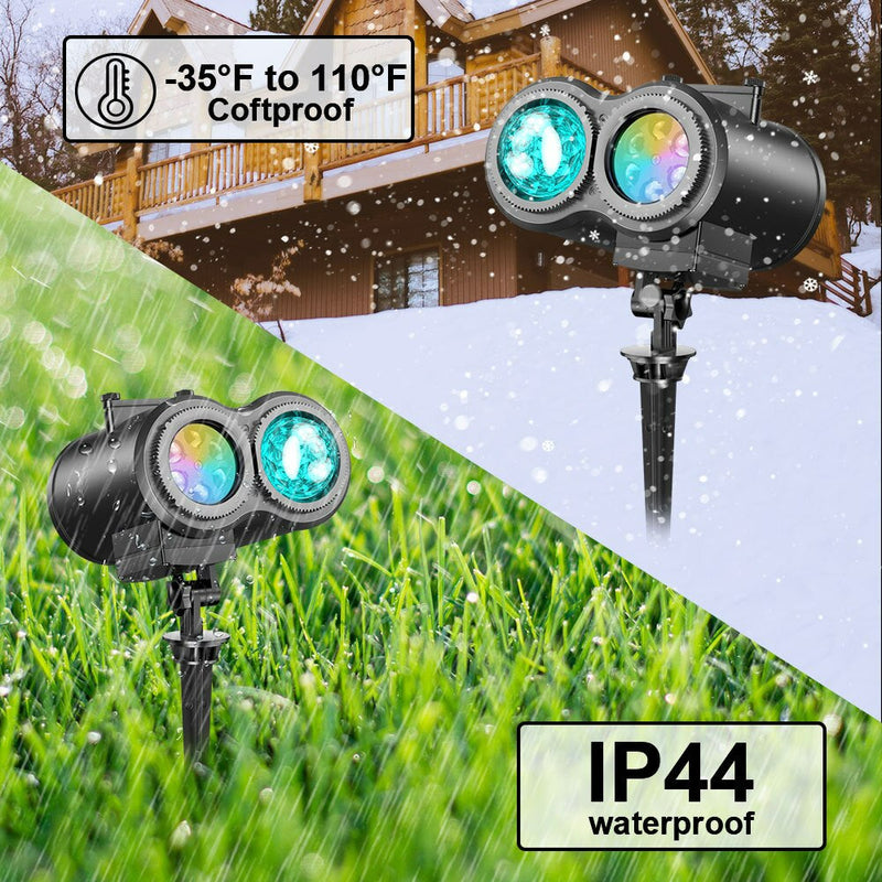 Homezie Projector | 12 Interchangeable Slides | Christmas, Halloween, Birthday, etc. | With Remote Control