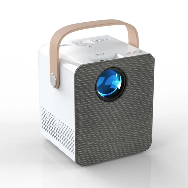 Homezie® Projector | Includes 2 3D Glasses, HDMI Cable, AV Cable, and Stand | Android 9.0 System | 6000 Lumens