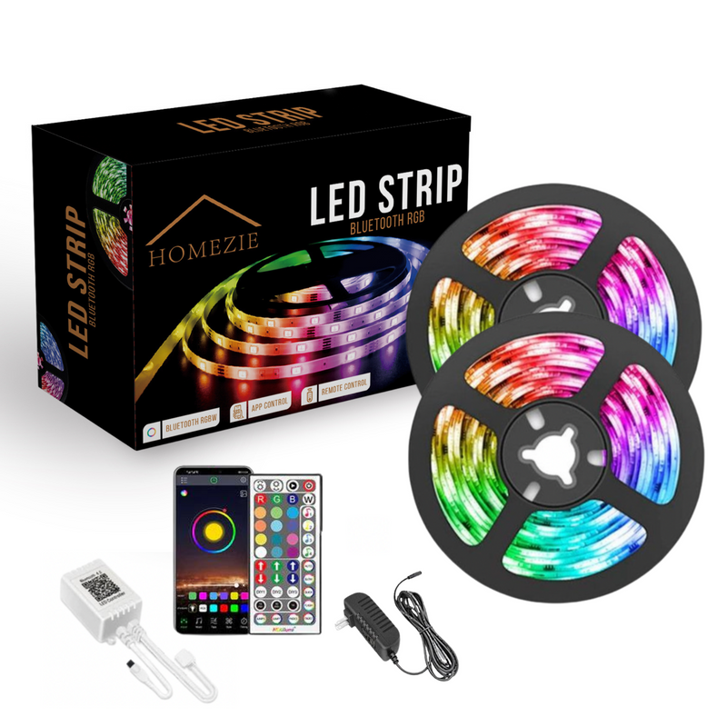 Homezie® LED strips | 10 meters | With app and remote control | LED lighting
