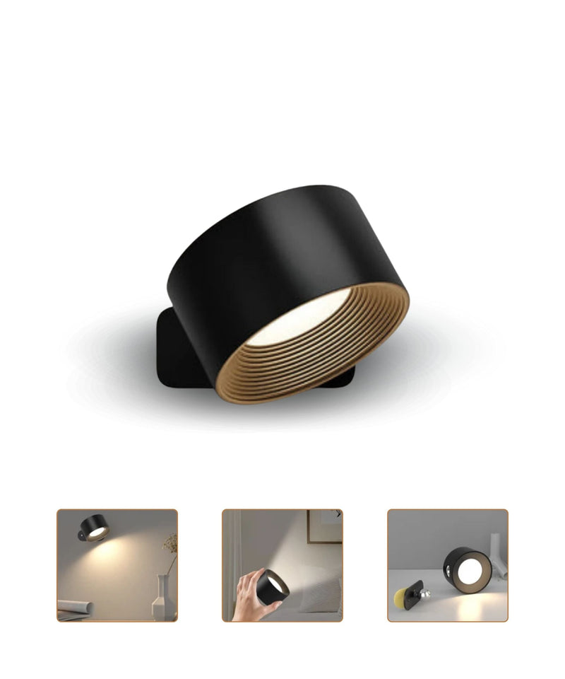 Homezie Wall Lamp | 3 Color Temperatures | Touch Control | Adjustable Brightness | USB Rechargeable