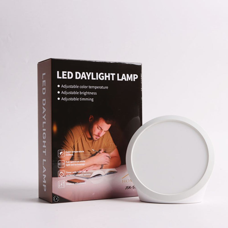 Homezie® Daylight Lamp | 10,000 lux | UV-free | Built-in timer | 3000-6500K | Boost your energy levels, focus & mood