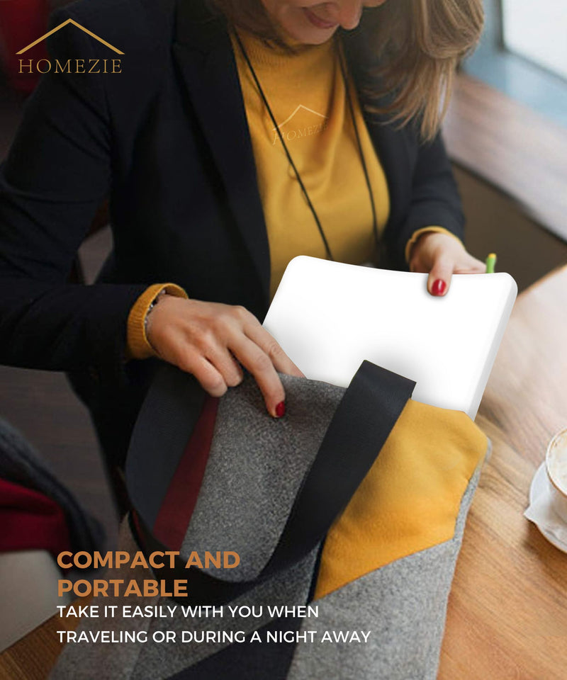 Homezie® Daylight lamp | Built-in timer | 10,000 lux | Light therapy lamp | 3 color options