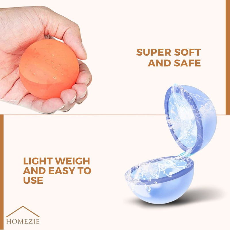 KidWorld® Reusable Water Balloons | 5 Fun Shapes | Self-Sealing | Reusable