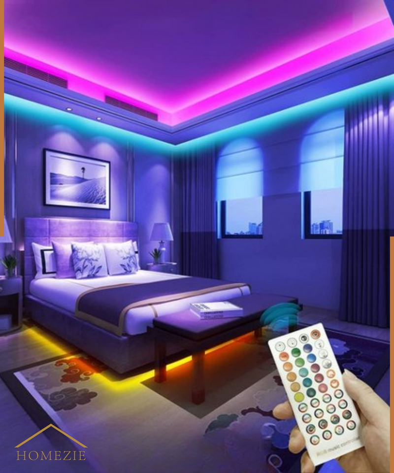 Homezie® LED strips | 40 meters | With app and remote control | LED lighting