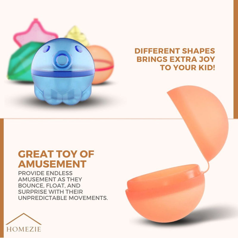 KidWorld® Reusable Water Balloons | 5 Fun Shapes | Self-Sealing | Reusable