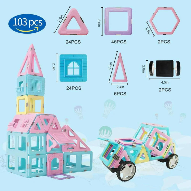 Magnetic Toy Set | 103 Pieces