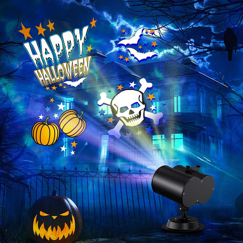 Homezie Projector | 12 Interchangeable Slides | Christmas, Halloween, Birthday, etc. | With Remote Control