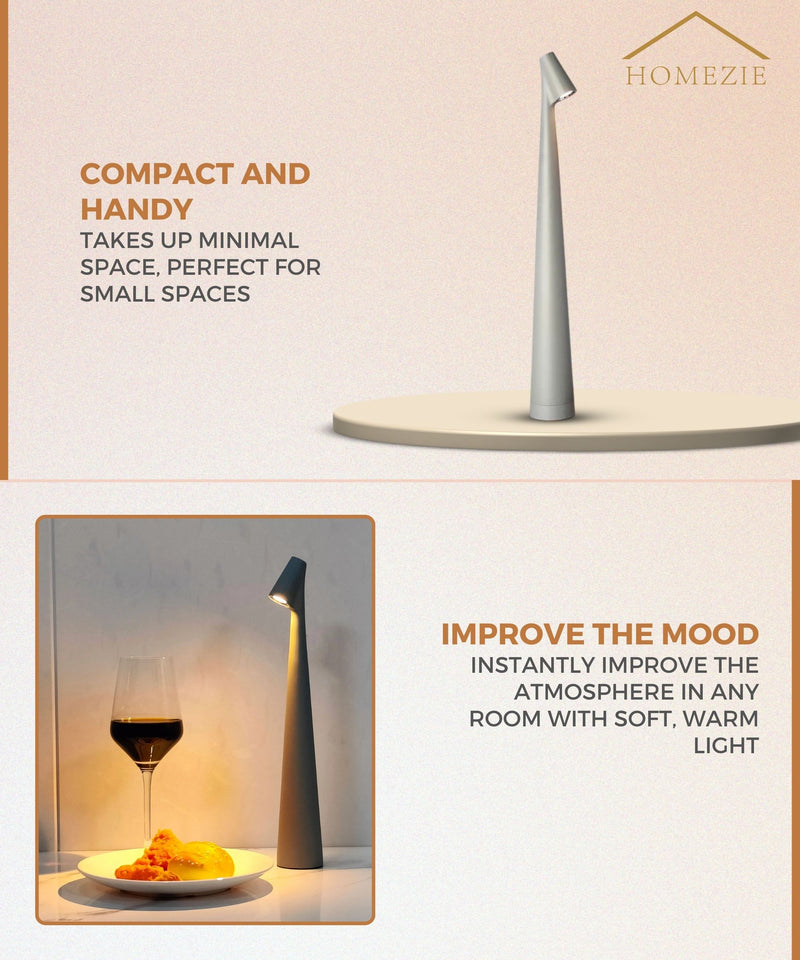 Homezie StandGlow | Floor Table Lamp | Unique Design | Long Battery Life | Night Light | Wireless Lamp
