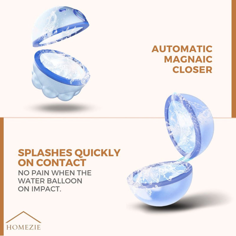 KidWorld® Reusable Water Balloons | 5 Fun Shapes | Self-Sealing | Reusable