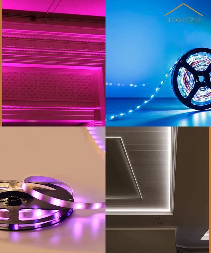 Homezie® LED strips | 40 meters | With app and remote control | LED lighting