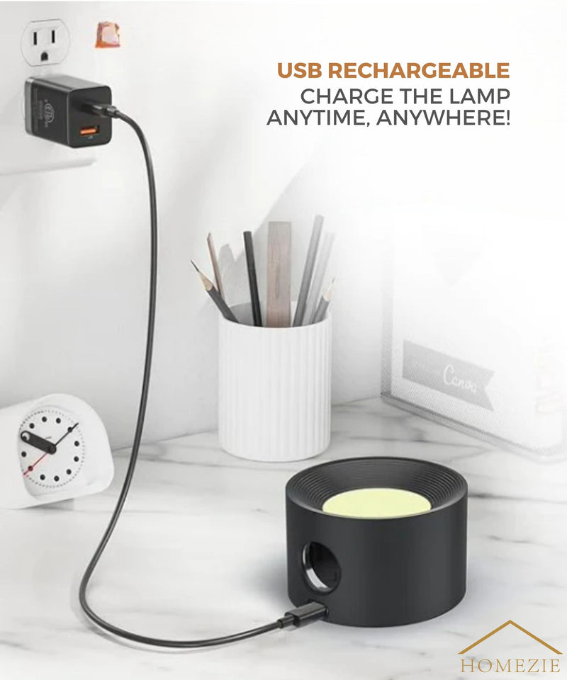 Homezie Wall Lamp | 3 Color Temperatures | Touch Control | Adjustable Brightness | USB Rechargeable