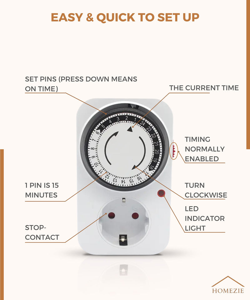 Homezie Timer - Save on your energy bill!