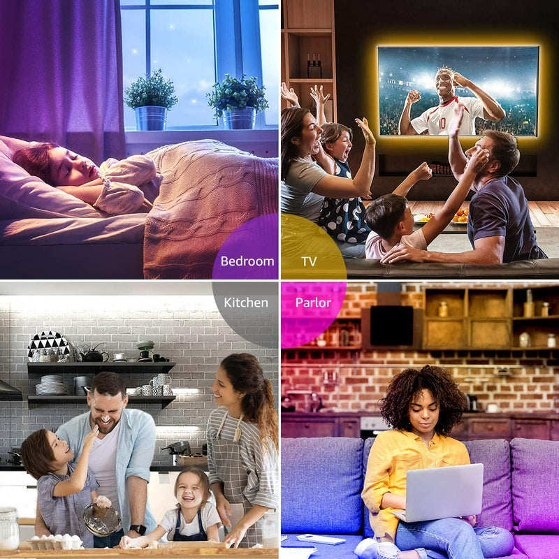 Homezie® LED strips | 20 meters | With app and remote control | LED lighting