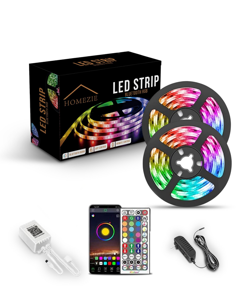 Homezie® LED strips | 40 meters | With app and remote control | LED lighting
