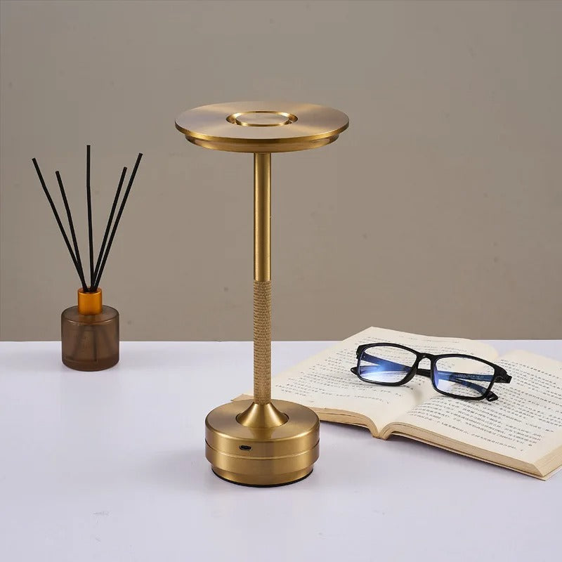 Homezie LuxeTouch | Wireless Table Lamp | USB Rechargeable | With Touch Control | Dining Table Lamp | Ambient Lighting